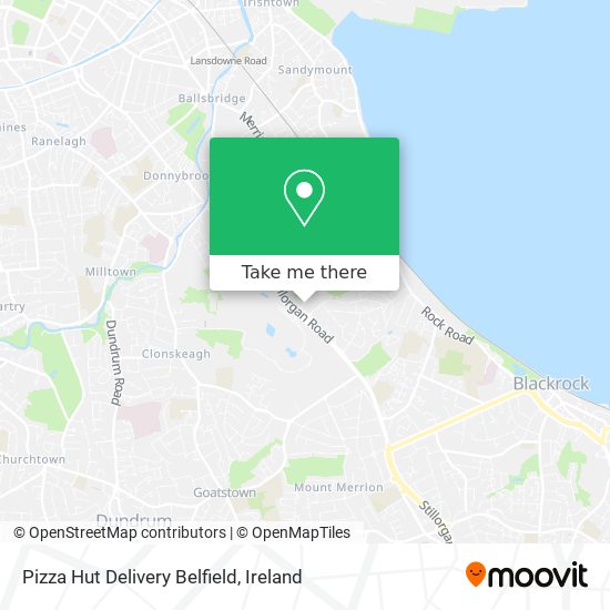 Pizza Hut Delivery Belfield map