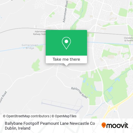 Ballybane Footgolf Peamount Lane Newcastle Co Dublin plan