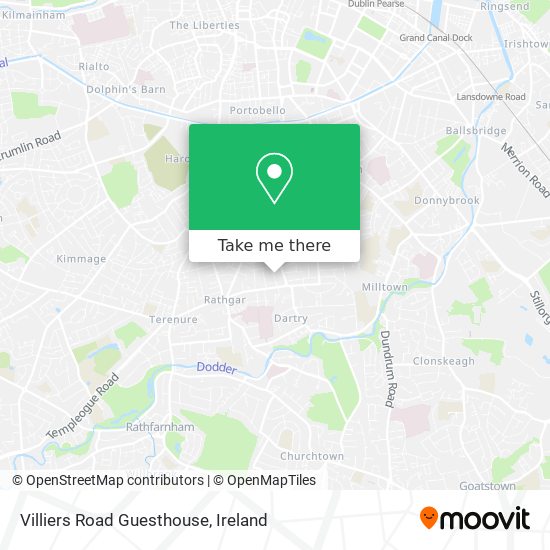 Villiers Road Guesthouse map