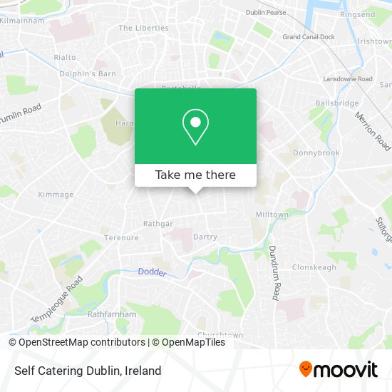 Self Catering Dublin map