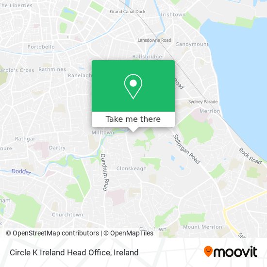 Circle K Ireland Head Office map