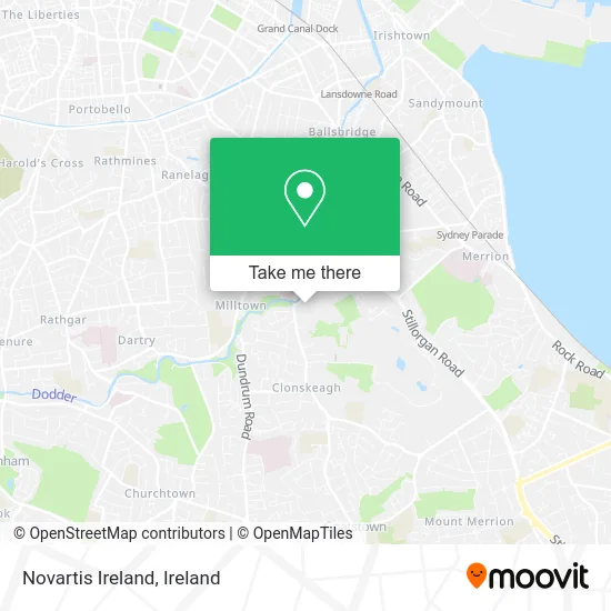 Novartis Ireland map