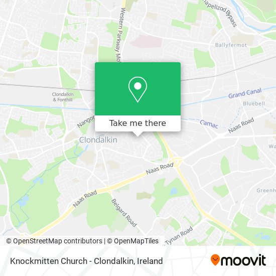 Knockmitten Church - Clondalkin map