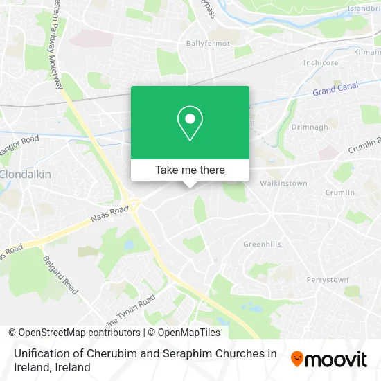 Unification of Cherubim and Seraphim Churches in Ireland map