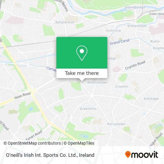 O'neill's Irish Int. Sports Co. Ltd. map