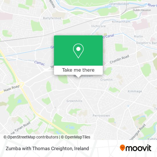 Zumba with Thomas Creighton map