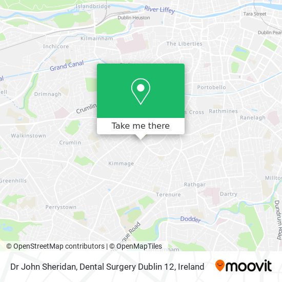 Dr John Sheridan, Dental Surgery Dublin 12 map