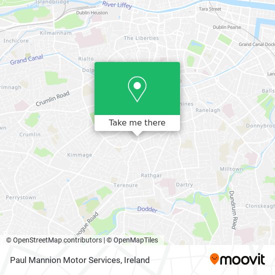 Paul Mannion Motor Services map