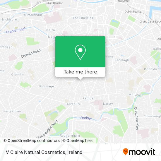 V Claire Natural Cosmetics map