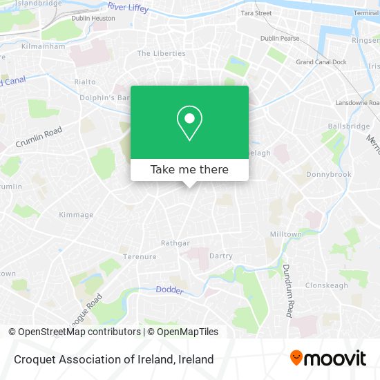 Croquet Association of Ireland map