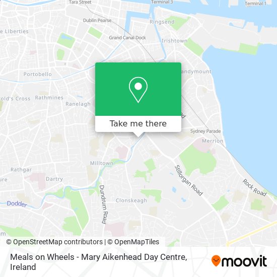 Meals on Wheels - Mary Aikenhead Day Centre map