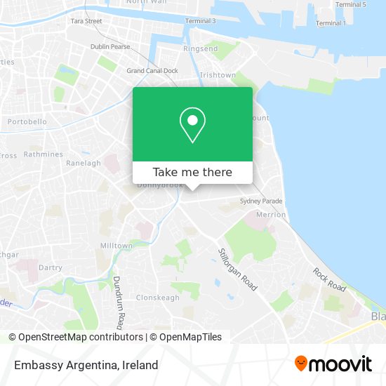 Embassy Argentina map