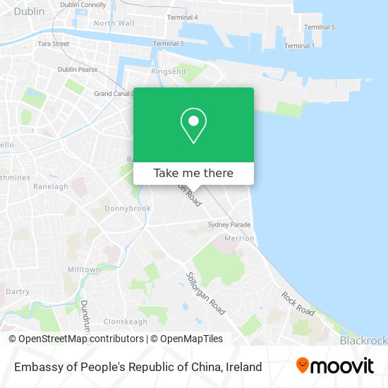 Embassy of People's Republic of China map