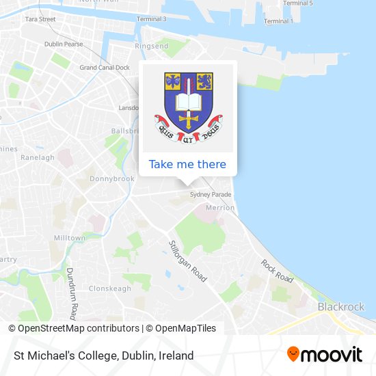 St Michael's College, Dublin plan