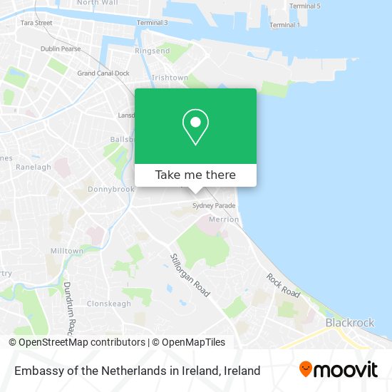 Embassy of the Netherlands in Ireland map