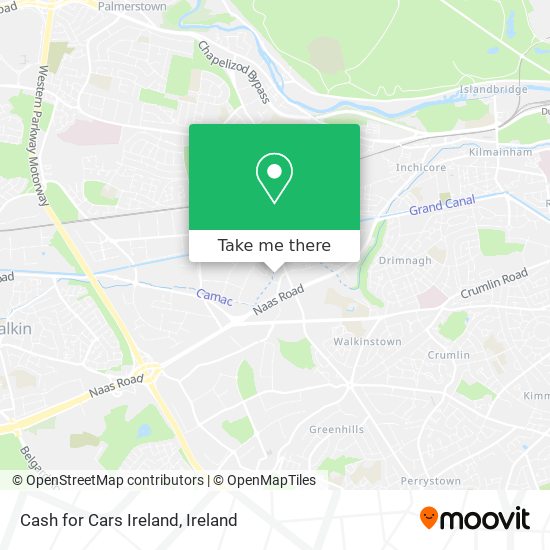 Cash for Cars Ireland map