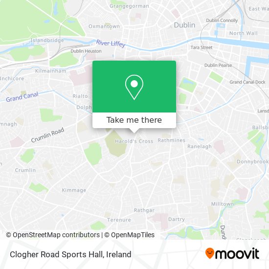 Clogher Road Sports Hall map