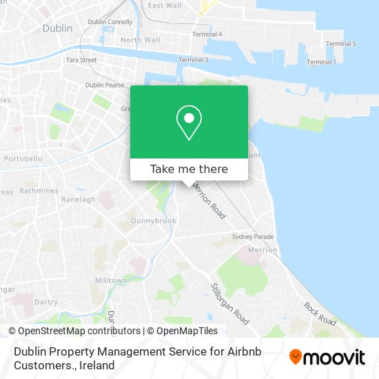 Dublin Property Management Service for Airbnb Customers. map