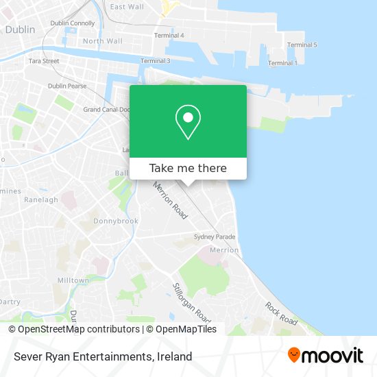 Sever Ryan Entertainments map