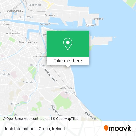 Irish International Group map