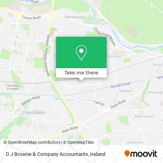 D J Browne & Company Accountants map