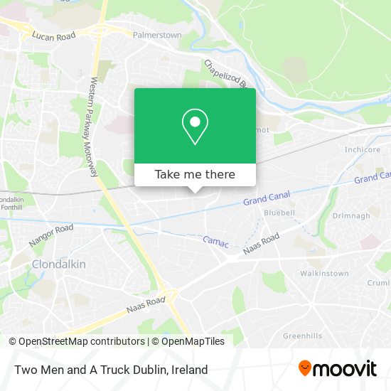 Two Men and A Truck Dublin map