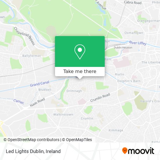 Led Lights Dublin map