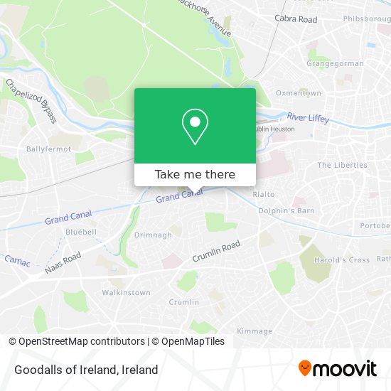 Goodalls of Ireland map