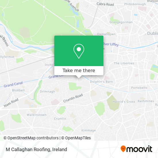 M Callaghan Roofing map