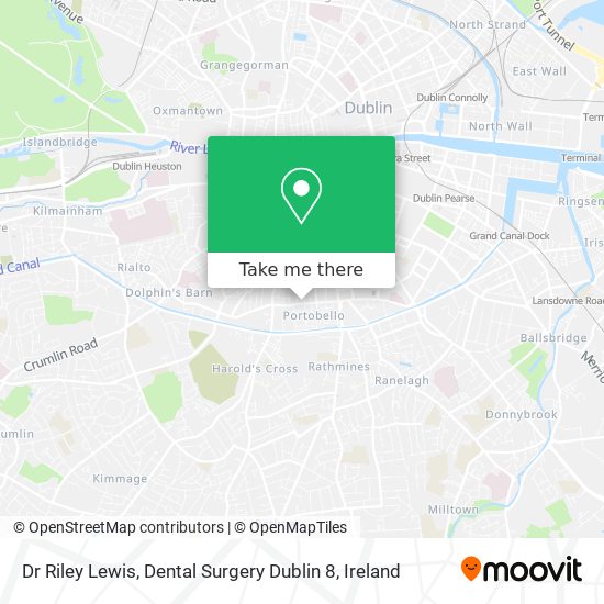 Dr Riley Lewis, Dental Surgery Dublin 8 map