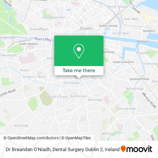 Dr Breandan O'Niadh, Dental Surgery Dublin 2 map