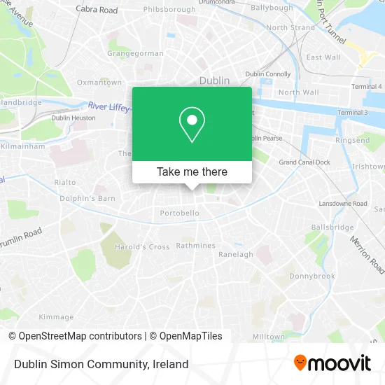 Dublin Simon Community map