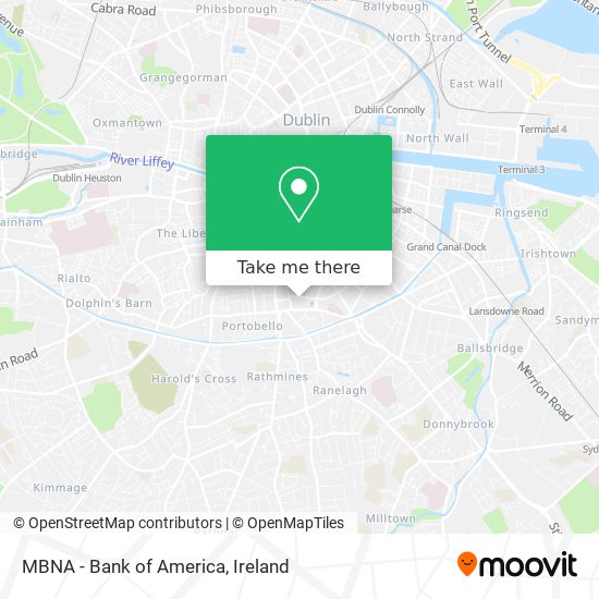 MBNA - Bank of America map