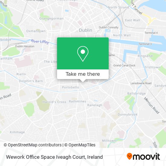 Wework Office Space Iveagh Court map