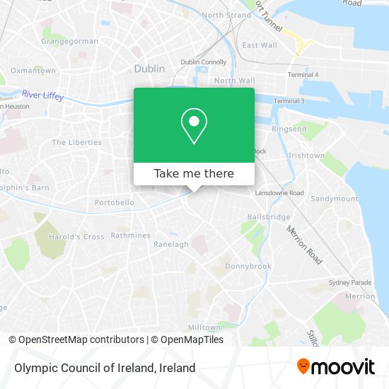 Olympic Council of Ireland map