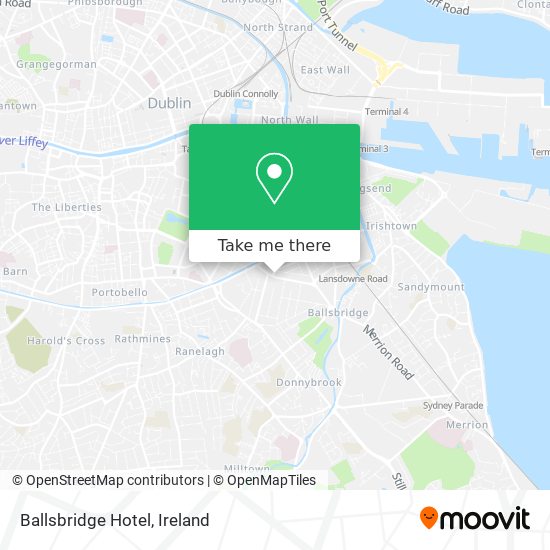 Ballsbridge Hotel map