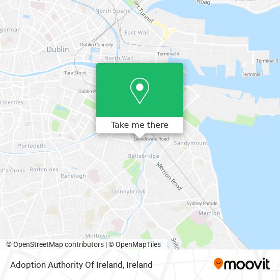 Adoption Authority Of Ireland map
