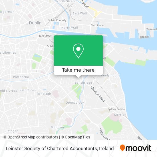 Leinster Society of Chartered Accountants map