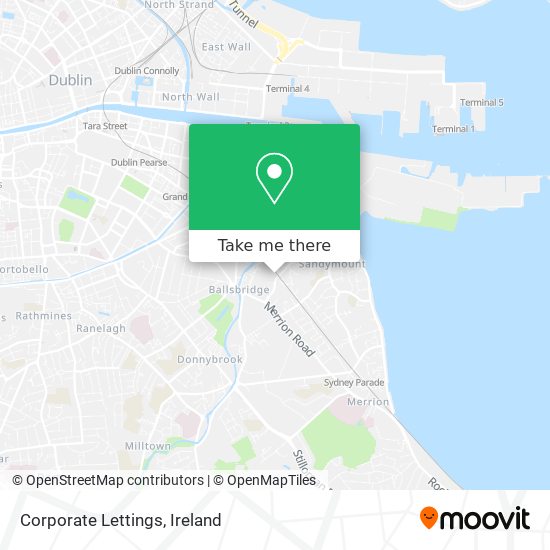 Corporate Lettings map