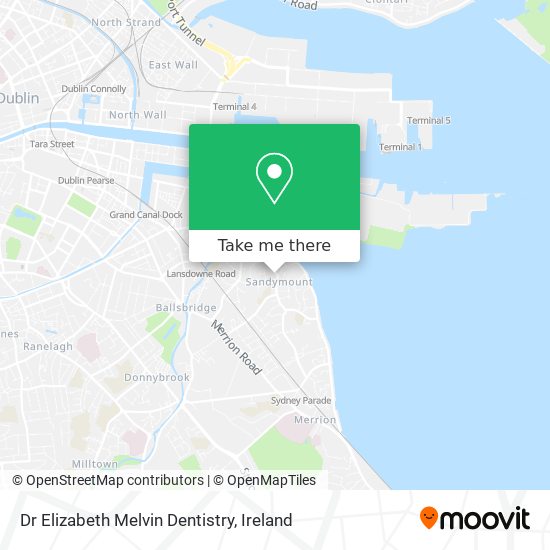 Dr Elizabeth Melvin Dentistry map