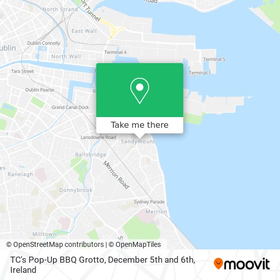 TC's Pop-Up BBQ Grotto, December 5th and 6th map