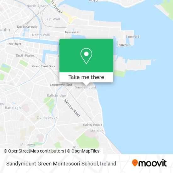 Sandymount Green Montessori School map
