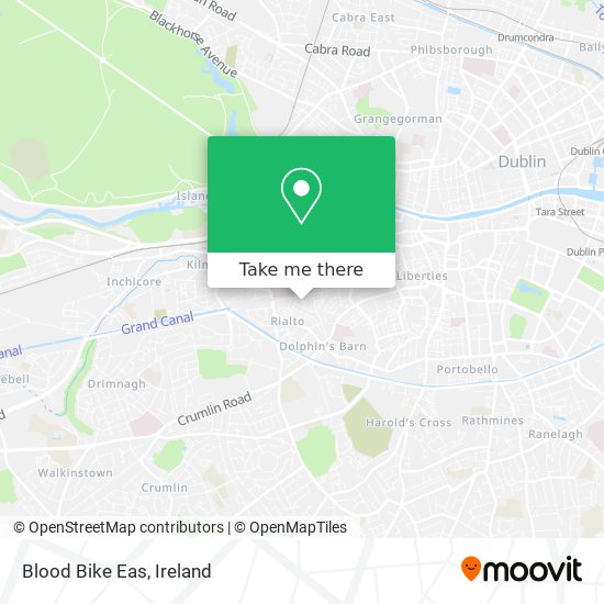 Blood Bike Eas map