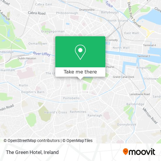 The Green Hotel map