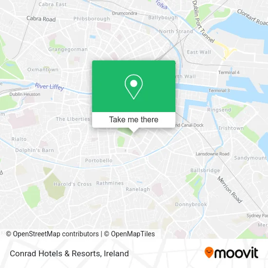 Conrad Hotels & Resorts map