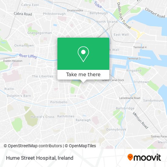 Hume Street Hospital map