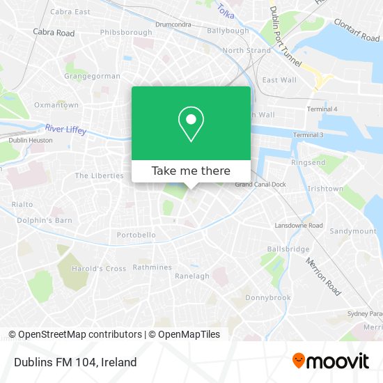 Dublins FM 104 map