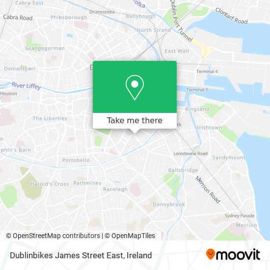 Dublinbikes James Street East plan