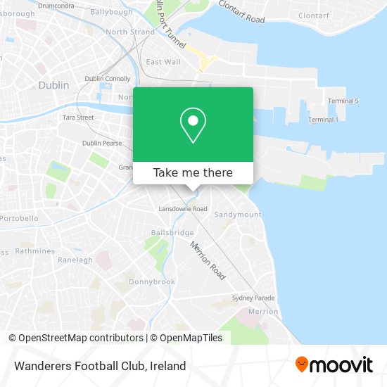 Wanderers Football Club map