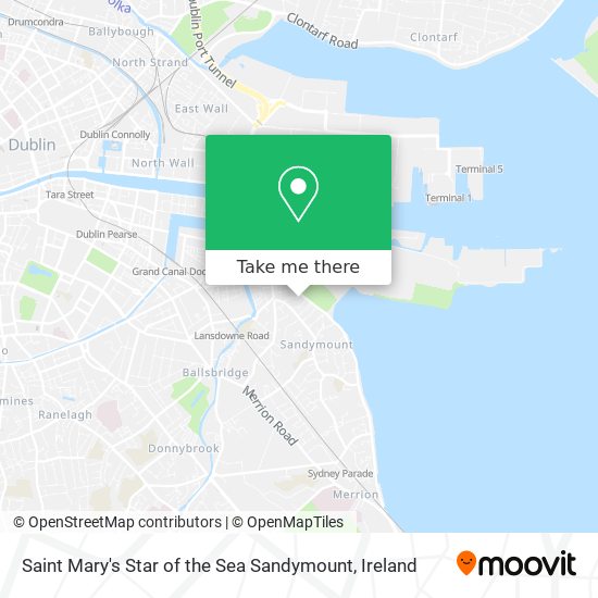 Saint Mary's Star of the Sea Sandymount map